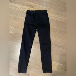 Just black black denim jeans high rise no rips size 27
